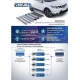 Пороги алюминиевые Rival Black для Honda Pilot 2016-2021