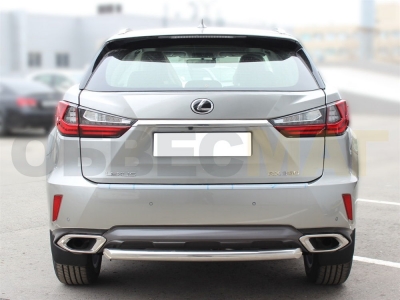 Защита заднего бампера 60 мм для Lexus RX 2015-2021