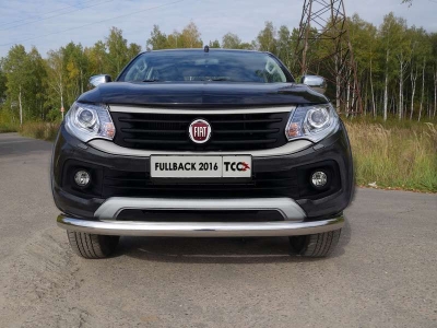 Защита переднего бампера 76 мм ТСС для Fiat Fullback 2016-2021